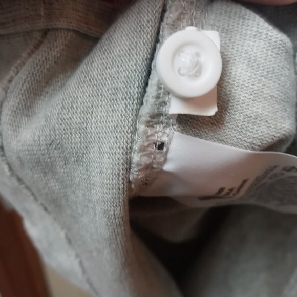 Mens Nike Swoosh Spell Out Long Sleeve Polo Rugby Shirt Size Large Vintage Y2K - Picture 10 of 10